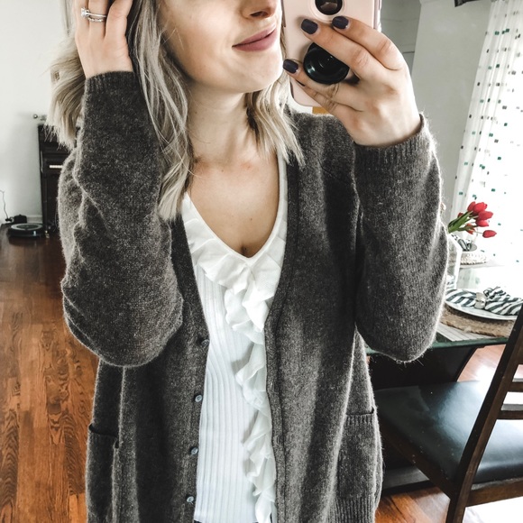 Nordstrom 100% Cashmere Philosophy Cardigan Small - Picture 6 of 8